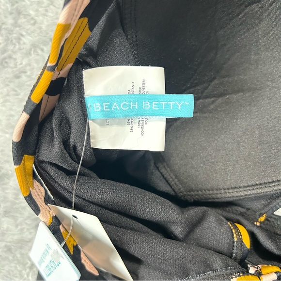 Beach Betty Slimming Control Cut Out Tie-Front One Piece Swimsuit Animal Sz 2X - Picture 8 of 16